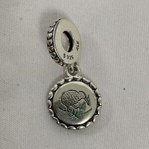 Pandora New Zealand Kiwi Bird Dangle Charm, S925 Silver Jewelry